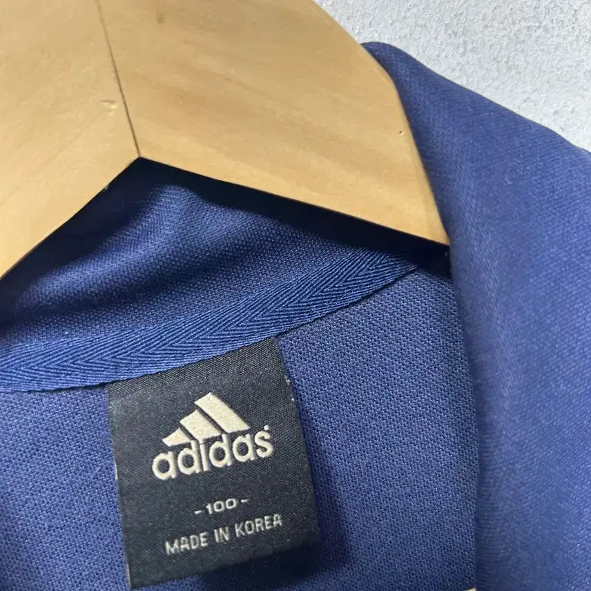 [BUNJANG] Adidas Navy Track Top Zip-Up Jersey (Size 100) / 아디다스 삼선 트랙탑 네이비 집업 져지 100사이즈
