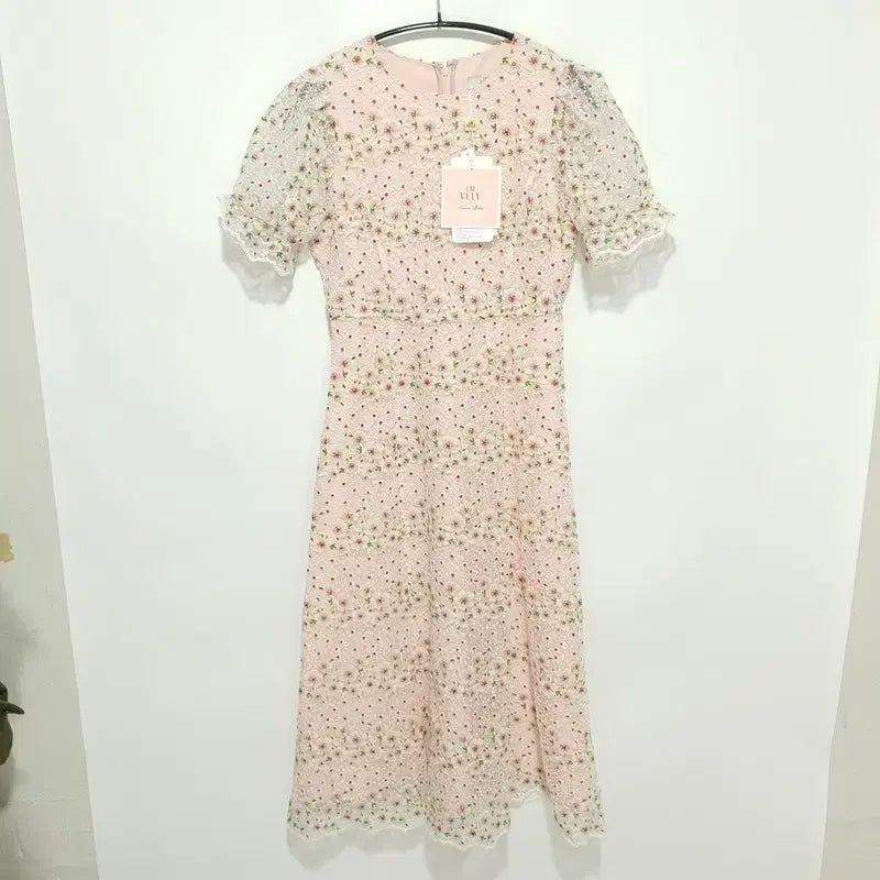 [BUNJANG] Imvely Floral Lace Embroidered Dress / 임블리 플라워 레이스 자수 원피스 S0_i4863