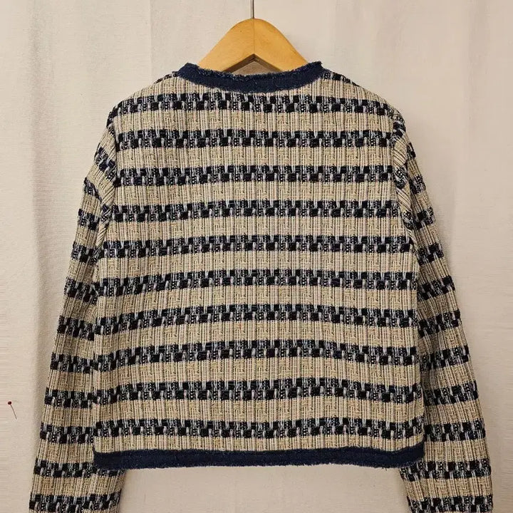 [BUNJANG] Pocket Denim Tweed Jacket - Beige / 포켓 데님 트위드 자켓 *새옷* 베이지
