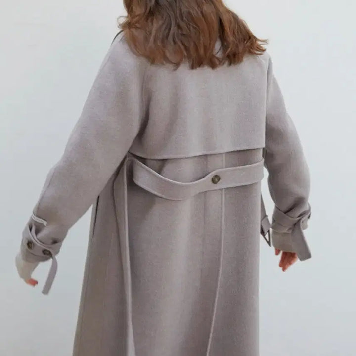 [BUNJANG] On&amp;On Cashmere Blend Belted Handmade Coat / [가격변동X / 온앤온] 핸드메이드 블랙 코트