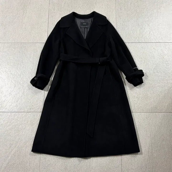 [BUNJANG] On&amp;On Cashmere Blend Belted Handmade Coat / [가격변동X / 온앤온] 핸드메이드 블랙 코트