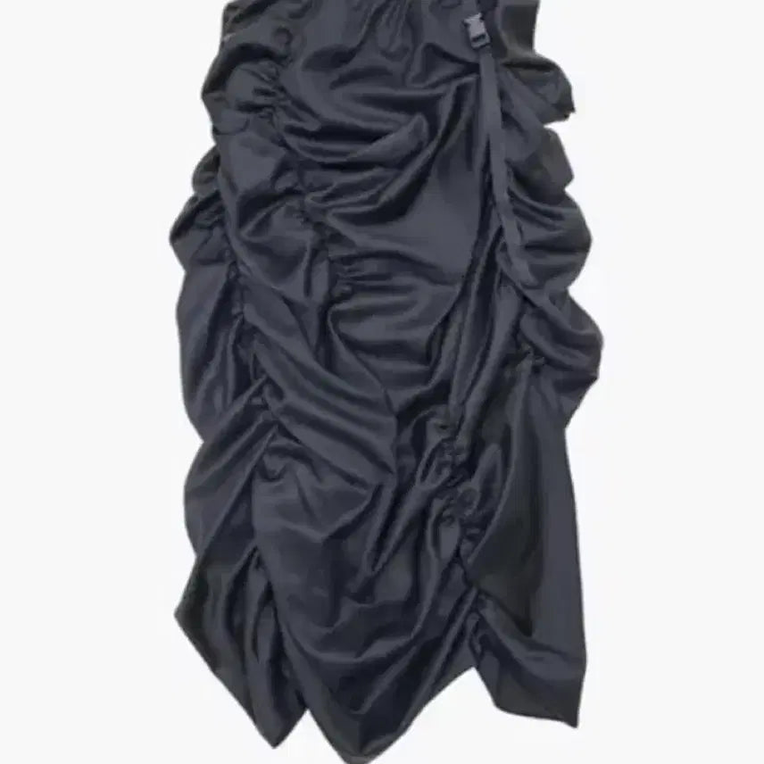[BUNJANG] UnknownBlue Black Buckle Shirring Skirt / 언노운블루 블랙 버클 셔링 스커트 s