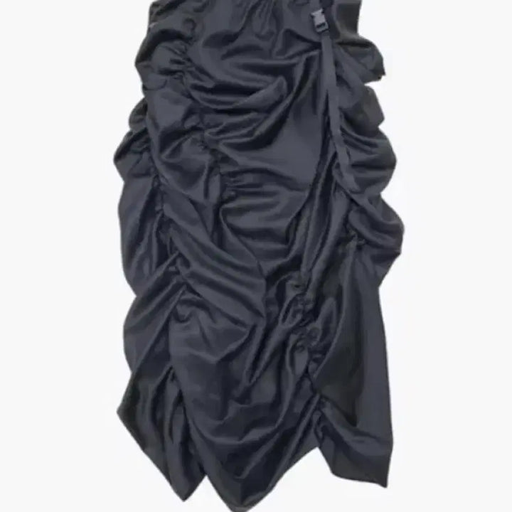 [BUNJANG] UnknownBlue Black Buckle Shirring Skirt / 언노운블루 블랙 버클 셔링 스커트 s