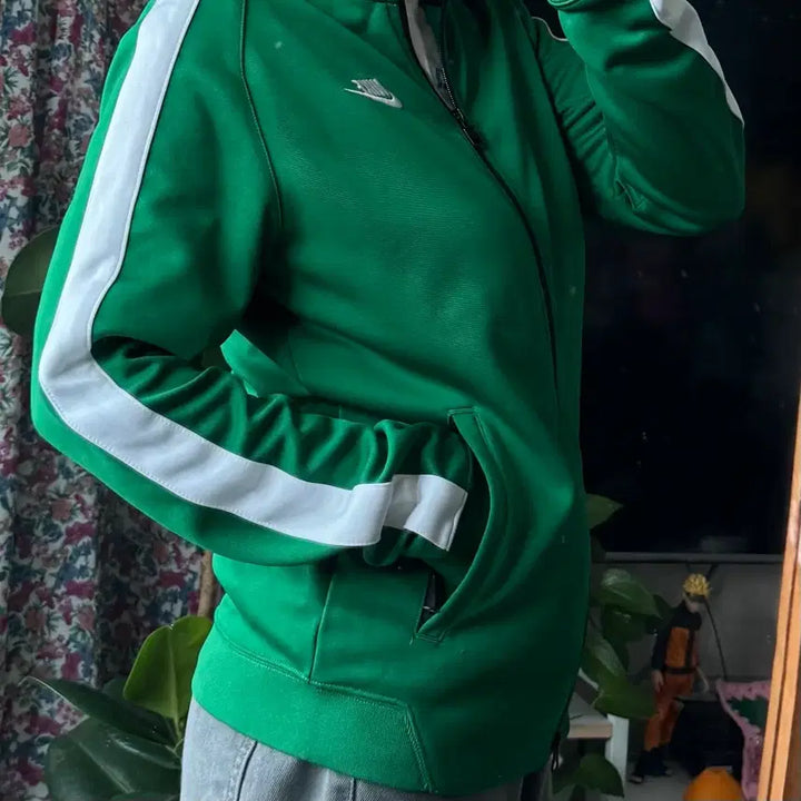 [BUNJANG] Nike Green Track Top Jersey (Size 95) / 나이키 그린 트랙탑 져지 95