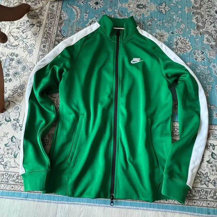 [BUNJANG] Nike Green Track Top Jersey (Size 95) / 나이키 그린 트랙탑 져지 95