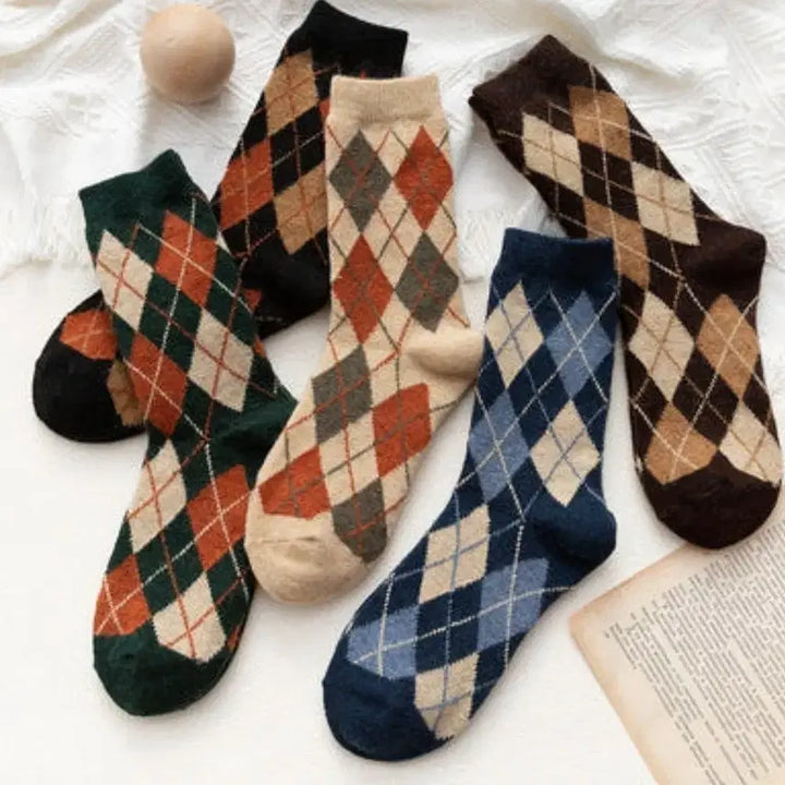 [SOLD OUT] 아가일 체크 양말 세트(새상품)
