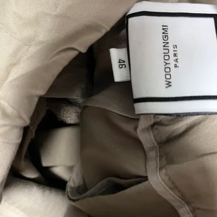 [BUNJANG] Wooyoungmi Beige Banding Pants / 우영미 남성 베이지 밴딩 팬츠