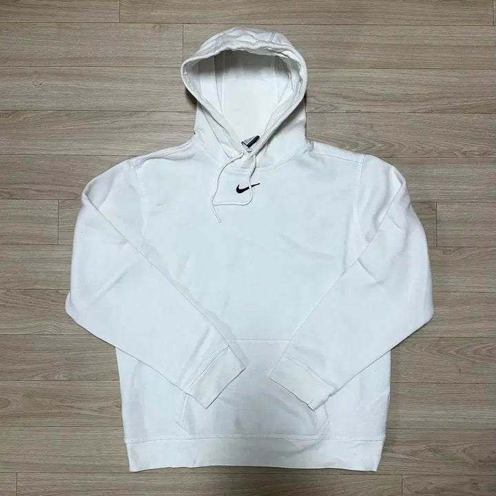[BUNJANG] Nike Center Swoosh Hoodie White L / 나이키 센터 스우시 후드티 화이트 L