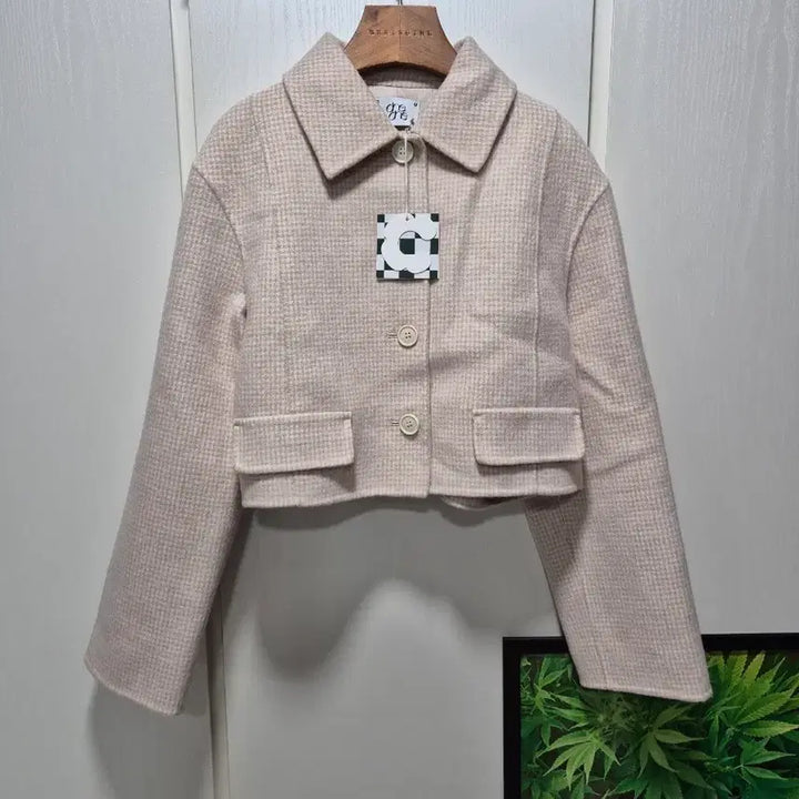 [BUNJANG] Che Che Check Crop Wool Jacket / (초특가세일)(새상품)CHE크롭 울 자켓 .새상품
