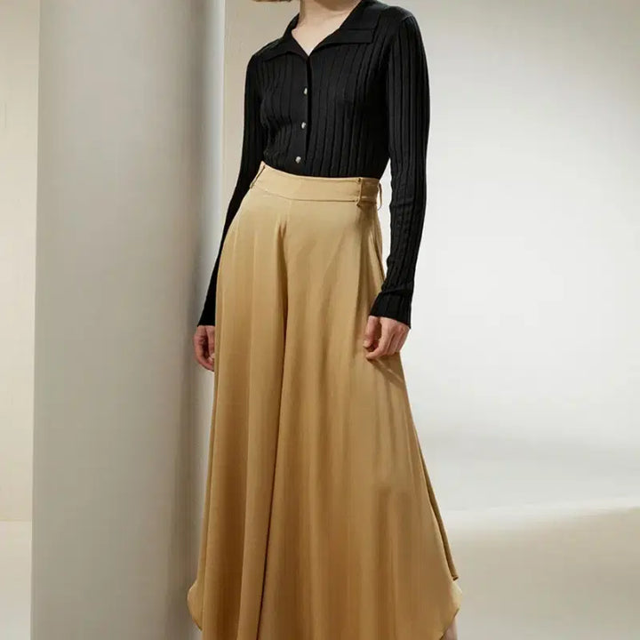[BUNJANG] LilySilk Black Cashmere Silk Turtleneck High Neck Cardigan / 릴리실크 블랙 캐시미어 실크 터틀넥 하이넥 카라 가디건