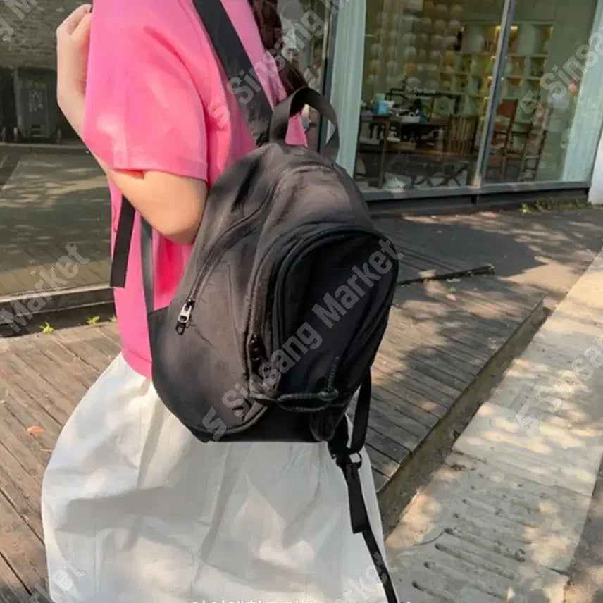 [BUNJANG] Nylon Mini Backpack / 미니 나일론 백팩(새상품)가방.세일