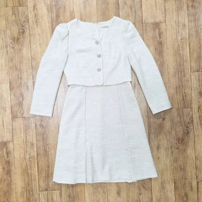 [BUNJANG] Kenneth Lady V-Neck Tweed Dress / 케네스레이디(kenneth lady) V넥 트위드원피스 55 새상품