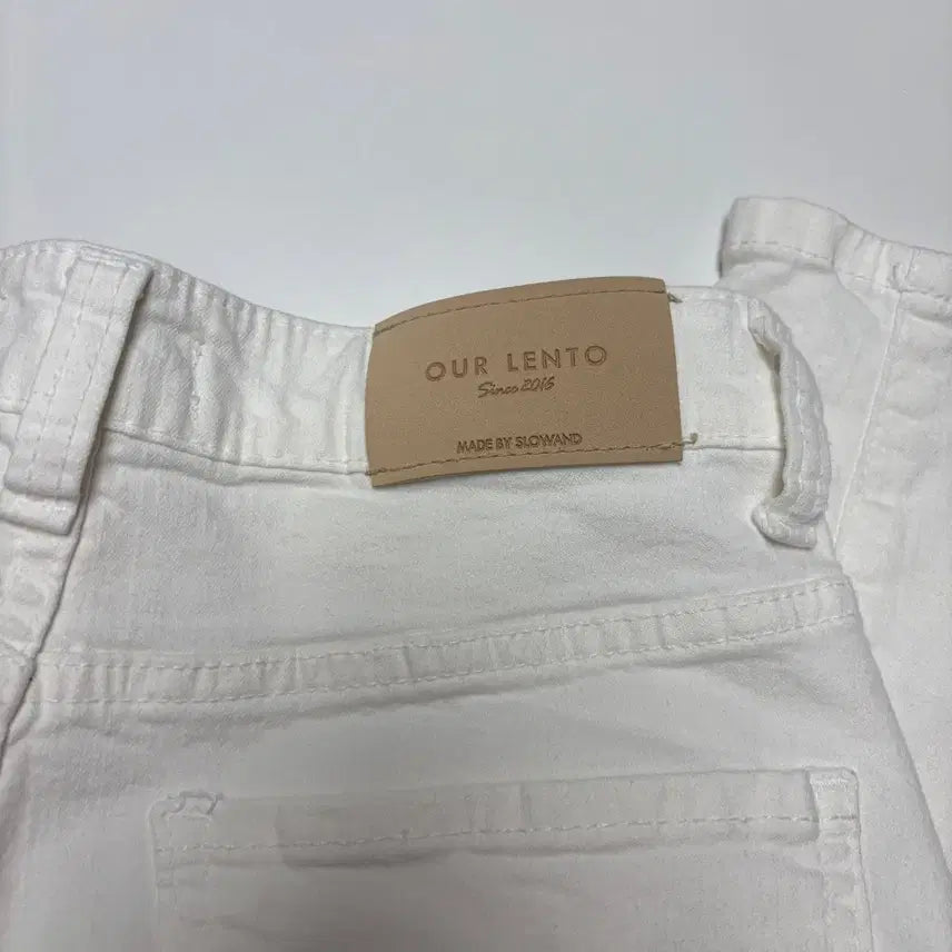 [BUNJANG] Slow and Lovely White Summer Pants / 슬로우앤드 화이트 여름 팬츠 긴바지 면바지 바지 키작녀
