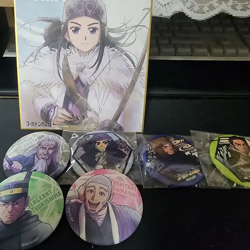 [BUNJANG] Golden Kamuy Acrylic Set and Goods Bundle / 골든 카무이 굿즈 일괄 판매