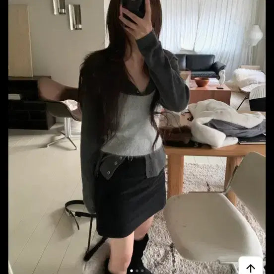 [BUNJANG] ODS MOA Angora Vest Grey / (새상품)오디에스 모아 앙고라 베스트 그레이 뷔스티에