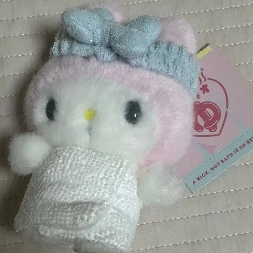 [BUNJANG] Sanrio My Melody Hot Spring Mascot Plush / 온천 마이멜로디 마스코트
