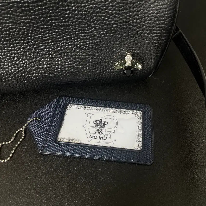 [BUNJANG] A.D.M.J THE BEE Round Accent Black Crossbody Bag / A.D.M.J THE BEE 라운드 악센트 블랙 레이디스 크로스백