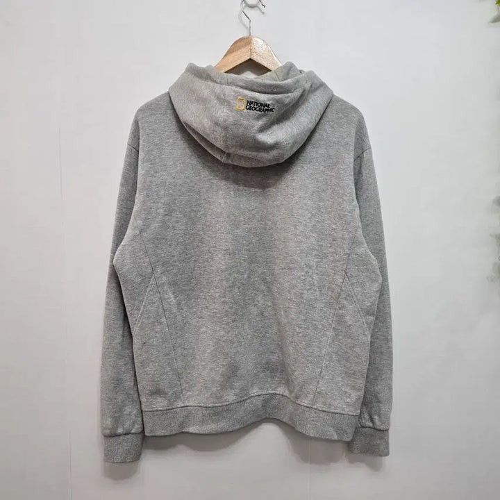 [BUNJANG] National Geographic Gray Hoodie Zip-Up / 내셔널지오그래픽 후드 집업