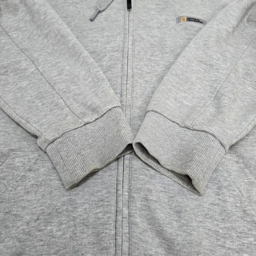 [BUNJANG] National Geographic Gray Hoodie Zip-Up / 내셔널지오그래픽 후드 집업