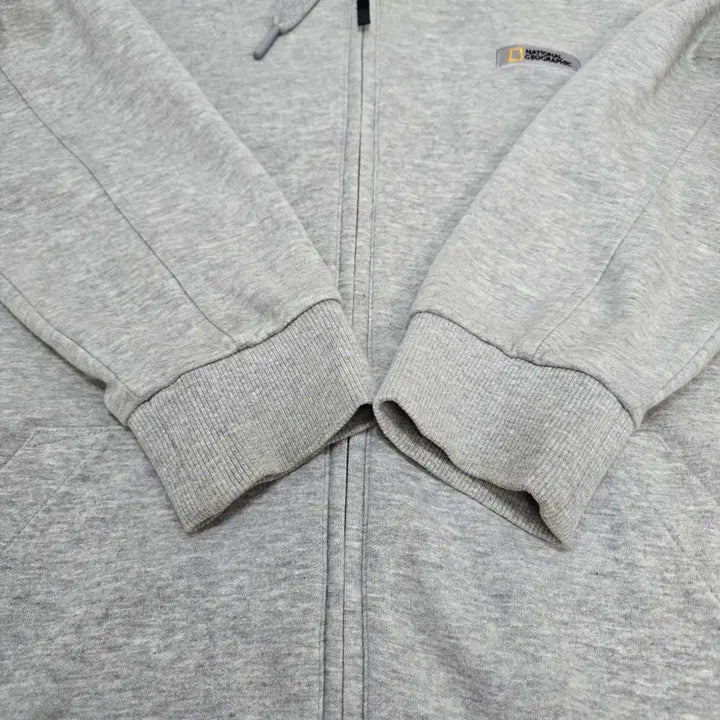 [BUNJANG] National Geographic Gray Hoodie Zip-Up / 내셔널지오그래픽 후드 집업
