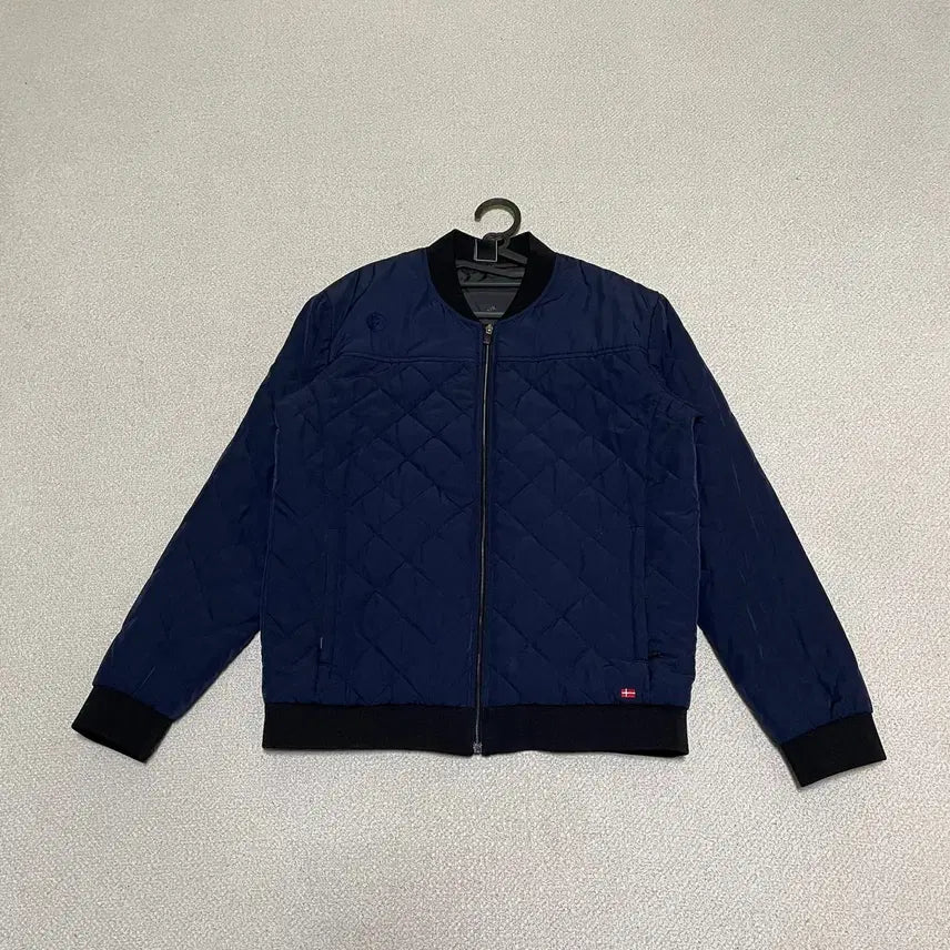 [BUNJANG] Hummel Quilted Bomber Jacket / L 험멜 퀼팅 항공 점퍼 블루종 자켓 N.2535