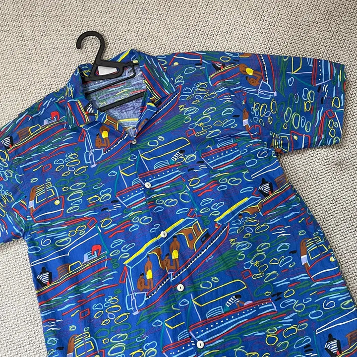 [BUNJANG] M DONG Hawaiian Short Sleeve Shirt / M DONG 하와이안 반팔 셔츠 남방 N.7869