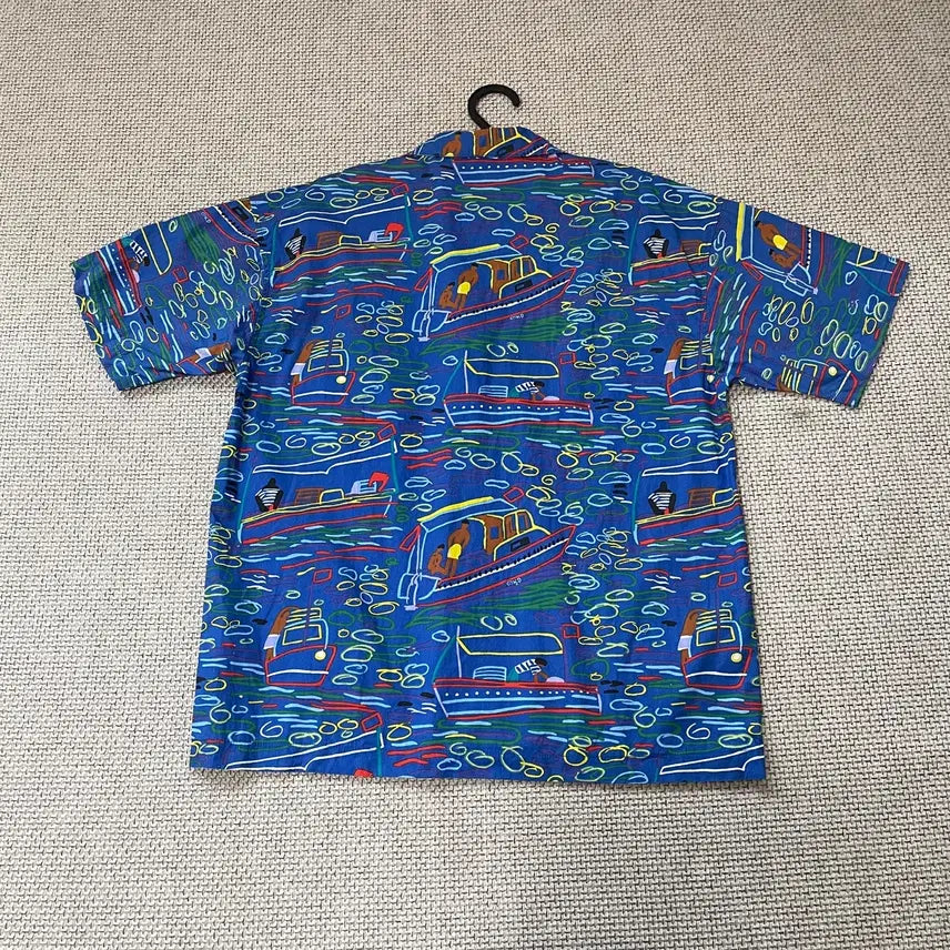 [BUNJANG] M DONG Hawaiian Short Sleeve Shirt / M DONG 하와이안 반팔 셔츠 남방 N.7869