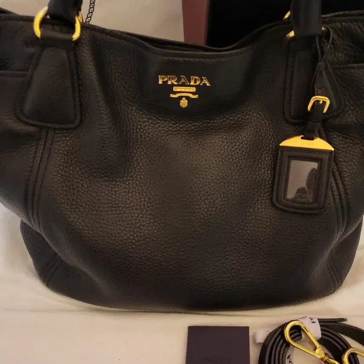 [BUNJANG] Prada Vitello Tote &amp; Cross Bag / 프라다 비텔라 토트 &amp; 크로스 백