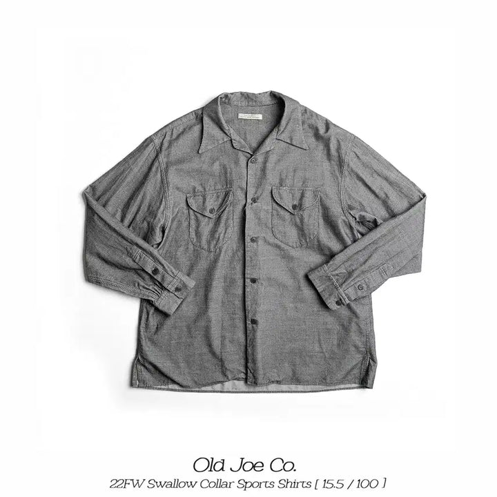 [BUNJANG] Old Joe Swallow Collar Sports Shirt / 올드조 22FW 스왈로우 칼라 스포츠 셔츠 15.5사이즈
