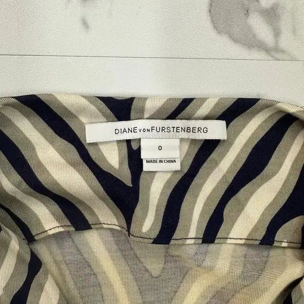 [BUNJANG] Diane von Furstenberg Pattern Wrap Dress / 다이앤 본 퍼스텐버그 패턴 랩 원피스