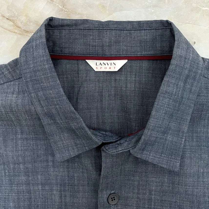 [BUNJANG] Lanvin Sport Color Block Golf Shirt 105 / 랑방 스포츠 배색 골프 셔츠 105