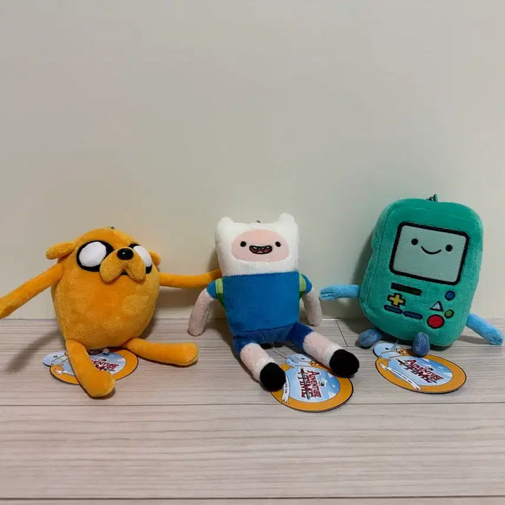 [BUNJANG] Adventure Time Finn Jake BMO Keyring Bundle Set / [일괄] 어드벤처타임 핀 제이크 비모 인형 키링 세트