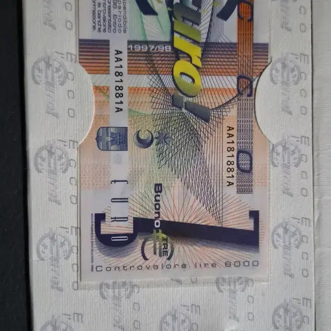 [BUNJANG] Italian Euro Trial Currency Set / 해외주화, 1997-98 이탈리아 유로 도입 시범 화폐 세트