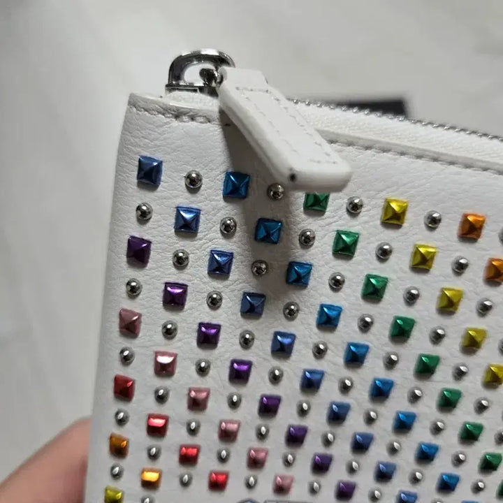 [BUNJANG] MCM Robot Stud Long Wallet / MCM 화이트 로봇 스터드 장지갑