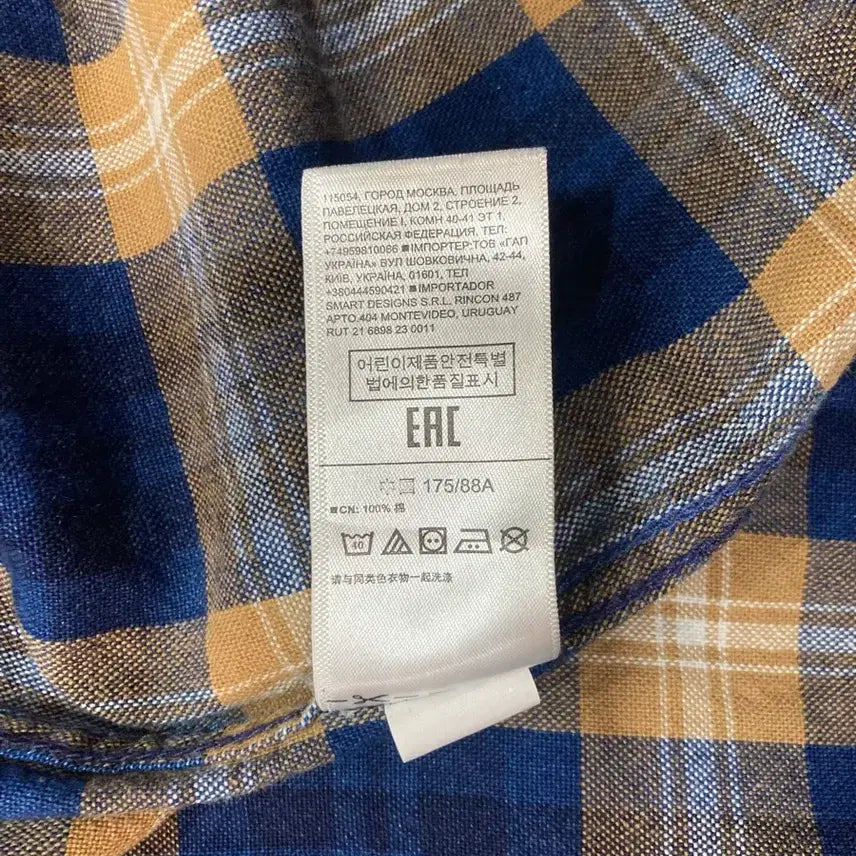 [BUNJANG] GAP Denim Check Shirt / GAP 갭 데님 체크셔츠