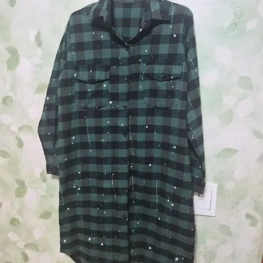 [BUNJANG] Checkered Long Shirt / 체크 롱셔츠