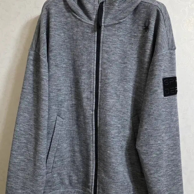 [BUNJANG] Spider Bonded Sweater Hoodie Zip-up (Men&