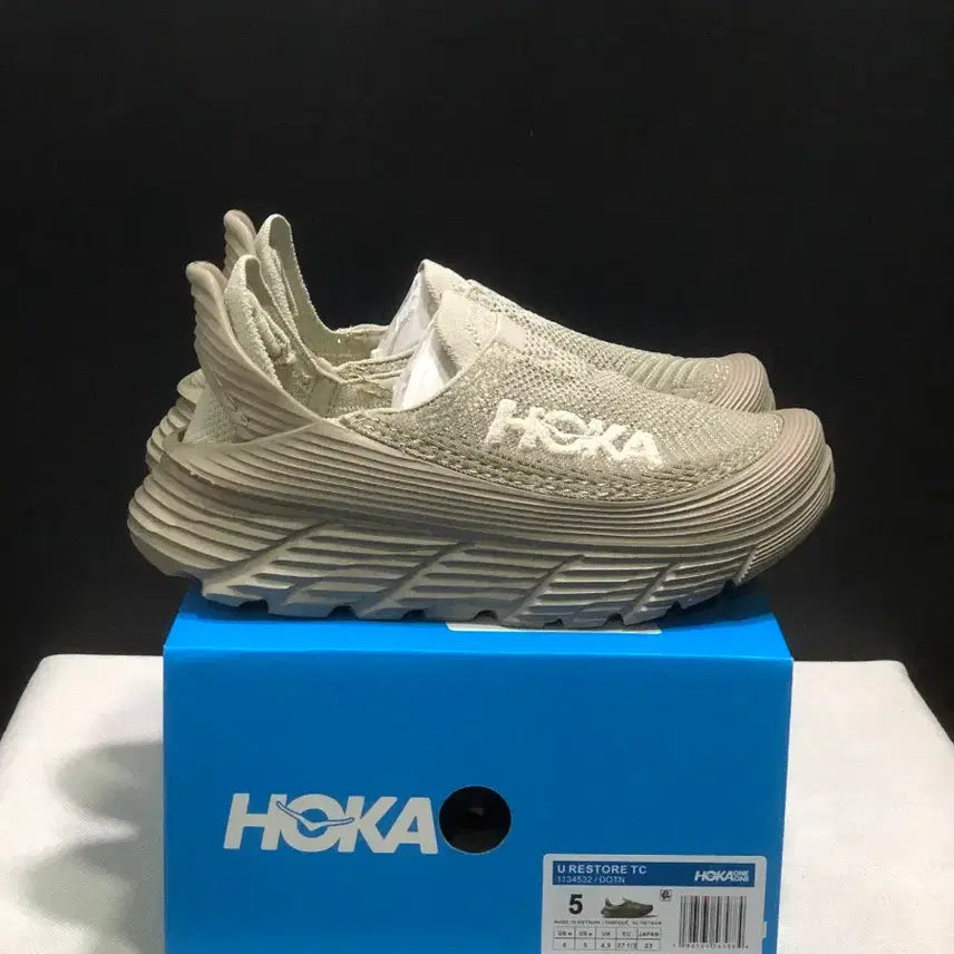 [BUNJANG] Hoka Restore TC Oatmeal Shoes / 호카 리스토어 TC 오트밀