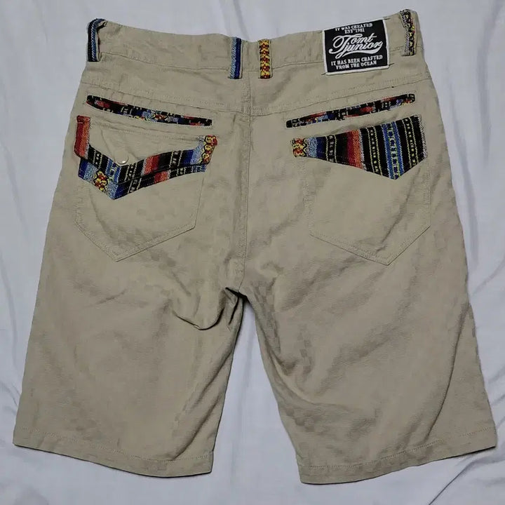 [BUNJANG] TOMT JUNIOR Ethnic Check Textured Half Pants / [M] TOMT JUNIOR 에스닉 포인트 체크 텍스처 하프 팬츠