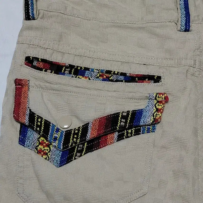 [BUNJANG] TOMT JUNIOR Ethnic Check Textured Half Pants / [M] TOMT JUNIOR 에스닉 포인트 체크 텍스처 하프 팬츠