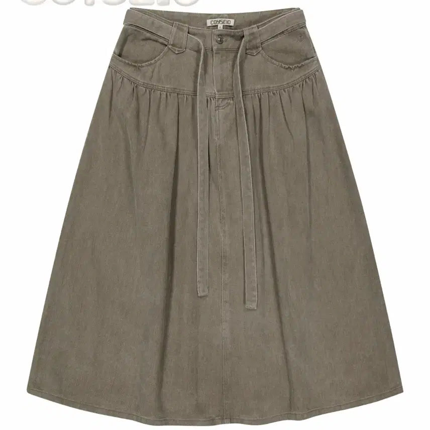 [BUNJANG] Koiseio Puffy Cotton Skirt Brown / 코이세이오 PUFFY COTTON SKIRT BROWN 퍼피 코튼 스커트