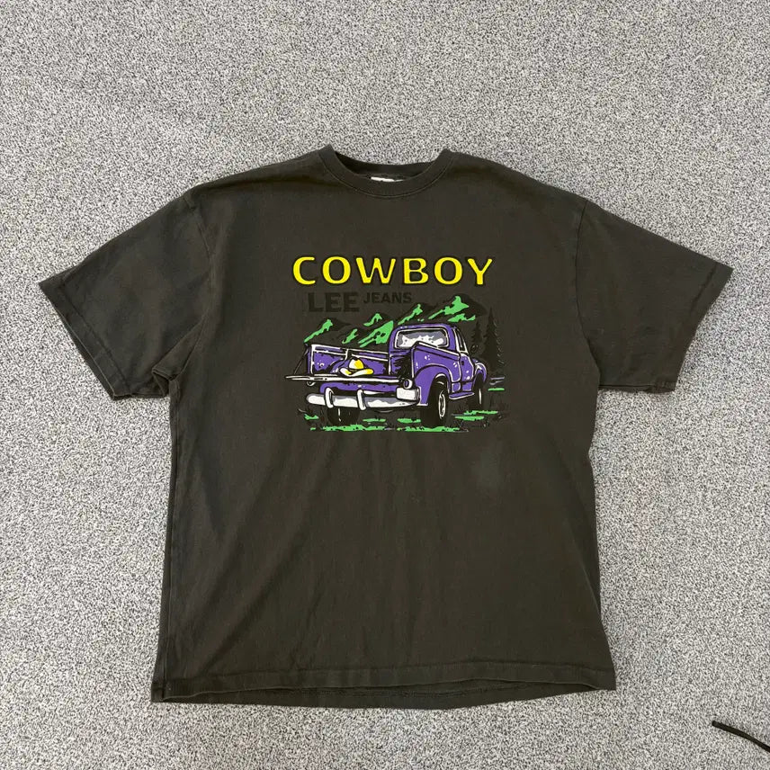 [BUNJANG] S Lee Cowboy Graphic T-shirt / S 리 LEE 반팔티 카우보이 리 그래픽 0310J