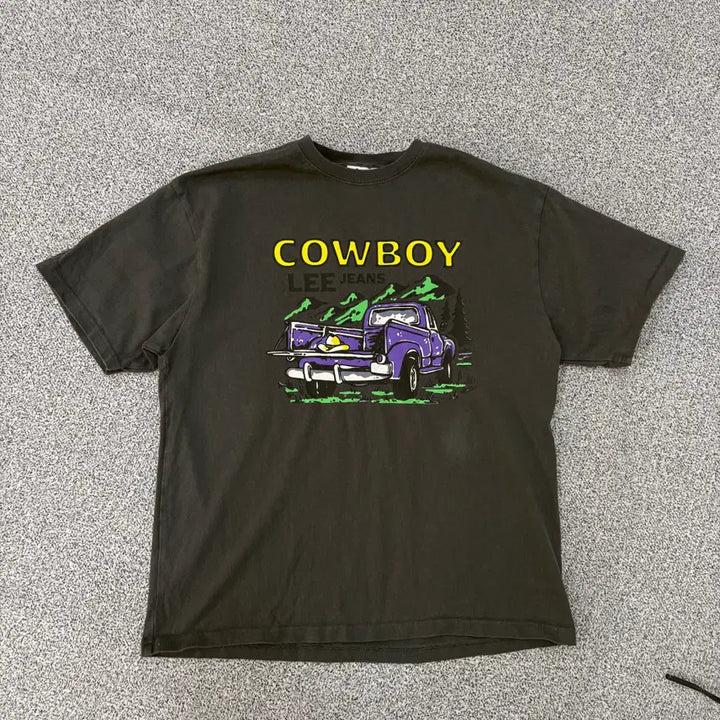 [BUNJANG] S Lee Cowboy Graphic T-shirt / S 리 LEE 반팔티 카우보이 리 그래픽 0310J