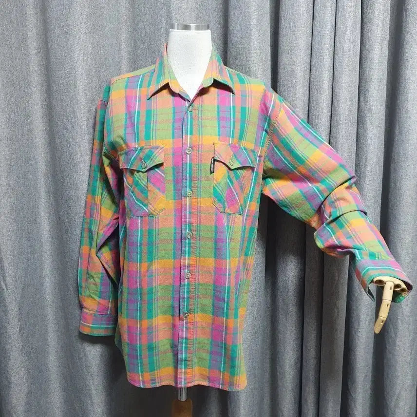 [BUNJANG] Vintage Check Overshirt / 빈티지체크 오버 남방