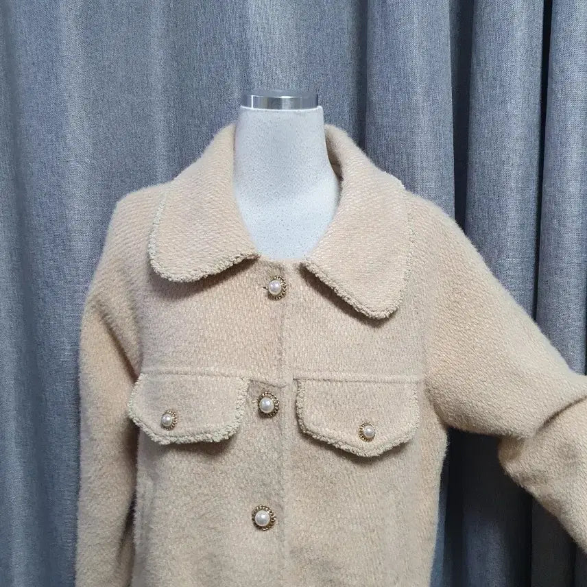 [BUNJANG] Pergam Beige Collar Jacket / 퍼감 베이지 카라자켓