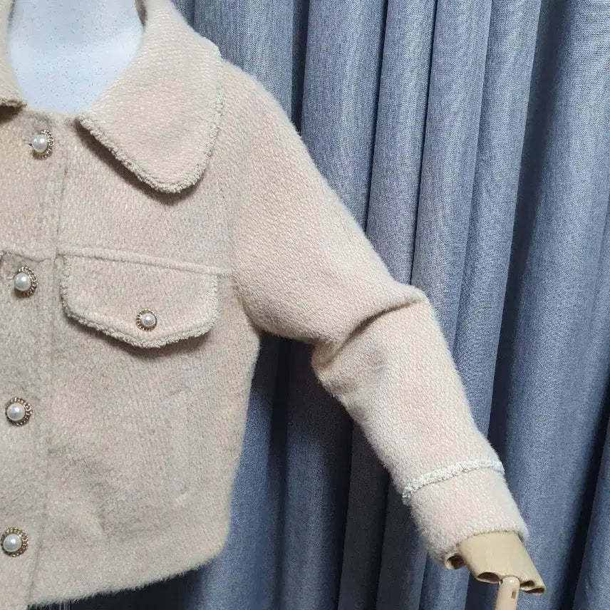 [BUNJANG] Pergam Beige Collar Jacket / 퍼감 베이지 카라자켓