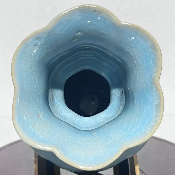 [BUNJANG] Chinese Ru Ware Celadon Glazed Vase / 중국도자기 여요 어리문 화병