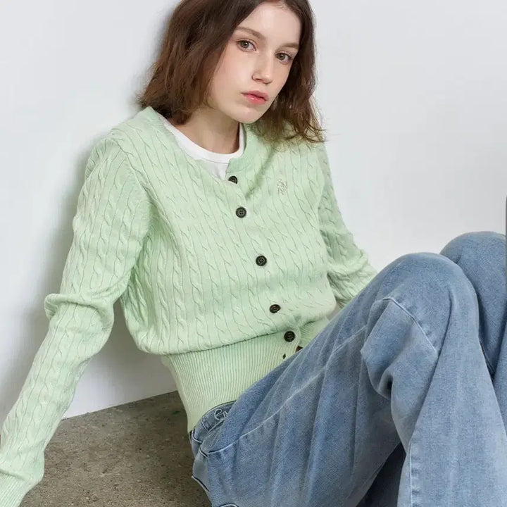 [SOLD OUT] 제너럴아이디어 에센셜 케이블 가디건 M