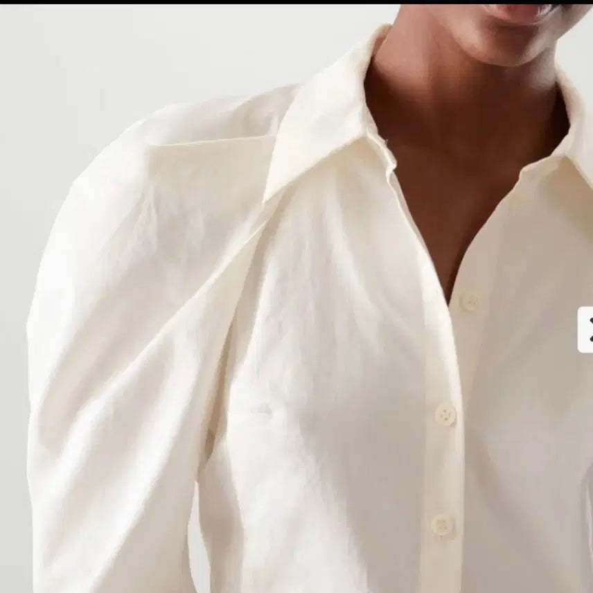 [BUNJANG] COS Drape Cotton Shirt Dress / (무료배송) COS 코스 드레이프 코튼 셔츠 원피스