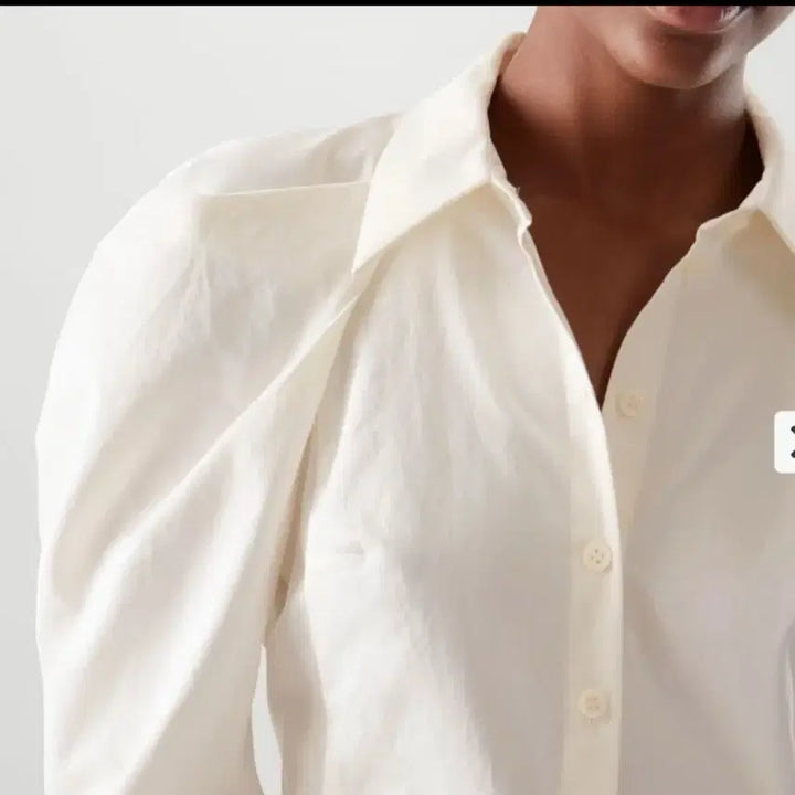 [BUNJANG] COS Drape Cotton Shirt Dress / (무료배송) COS 코스 드레이프 코튼 셔츠 원피스